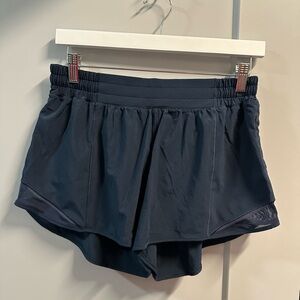 lululemon Navy Blue Hotty Hot Shorts